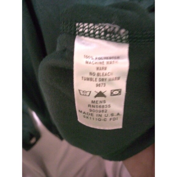 Cabelas Outdoor Gear Underwear Men’s Size XL 1/4 Zipper LS Hunter Green Top - Picture 5 of 6